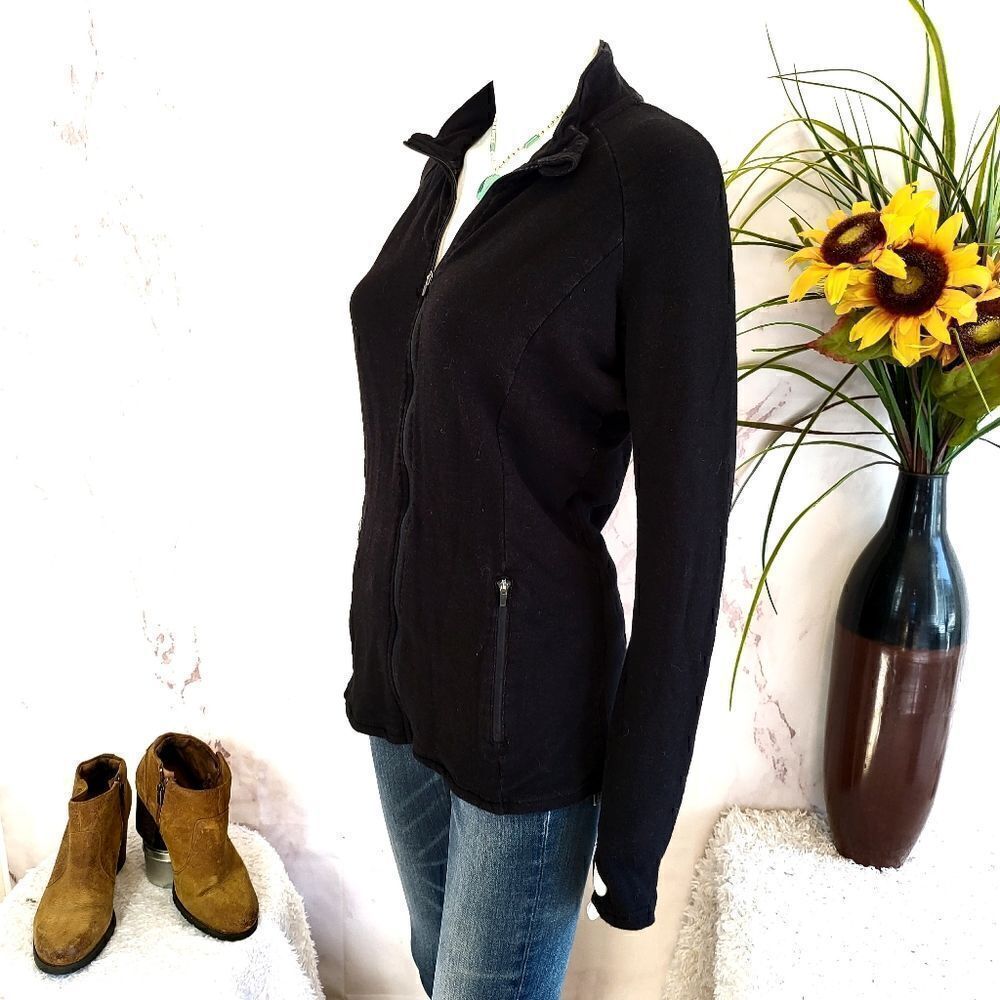 Mono B athletic black spandex stretch jacket